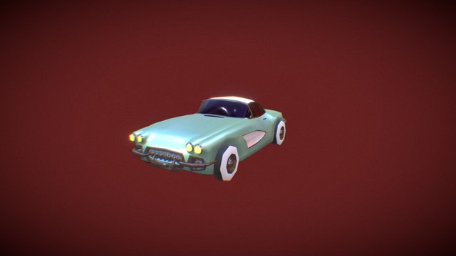 Corvette -1958 3D Model