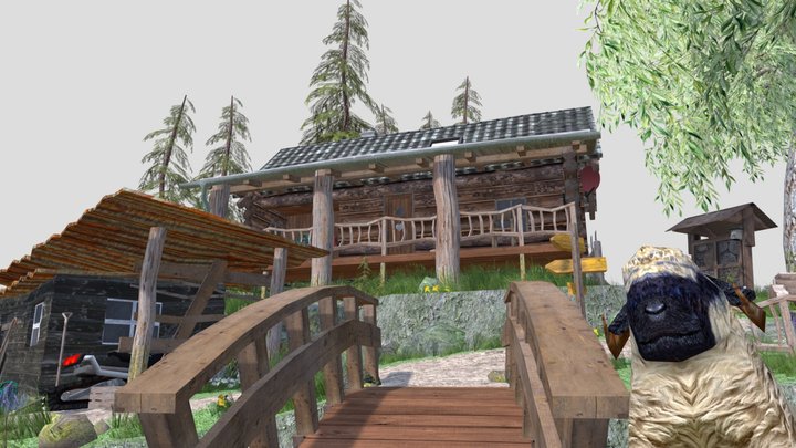 DAE Diorama - Grandma's house 3D Model