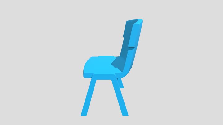 School Chair 3D Model