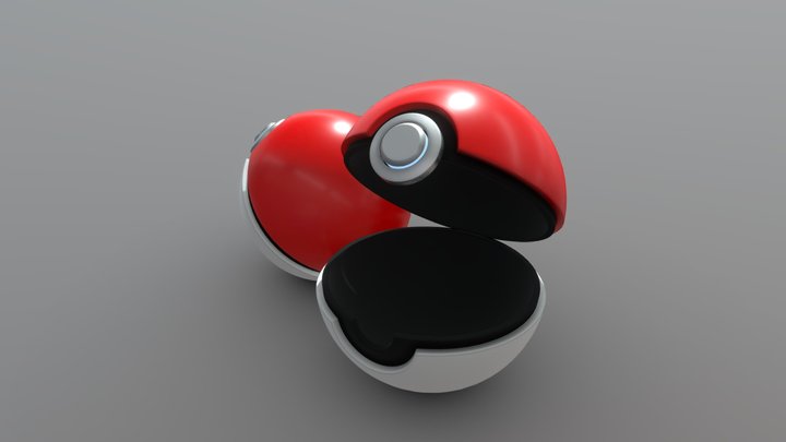 Pokeball 3D Model