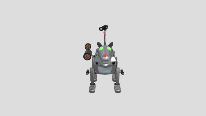 Army Dog 3D Model