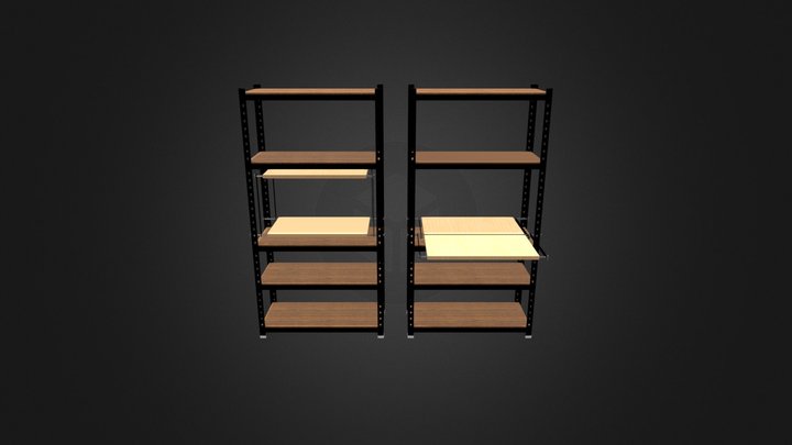 Stackable Corner Shelf Unit 3D Files 