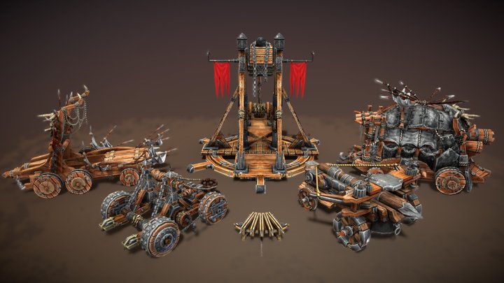 Medievil War Machines 3D Model