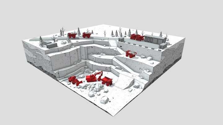 STK open pit 3D Model