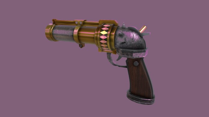 Jinx Gun Arcane 3D Model