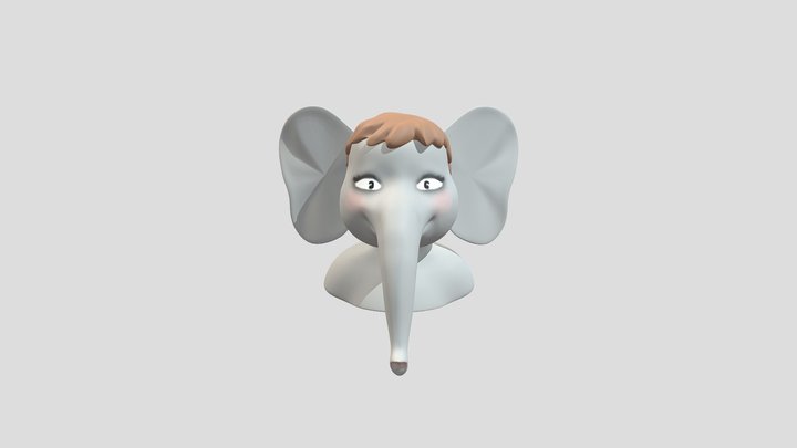 Éléphant audrey 2 3D Model
