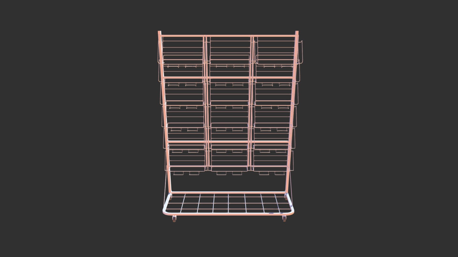 18 Pockets Newspaper display stand