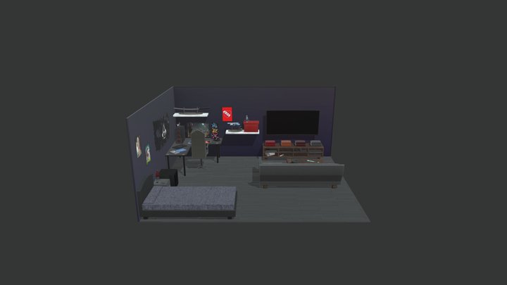 Gaming Room 3D Model
