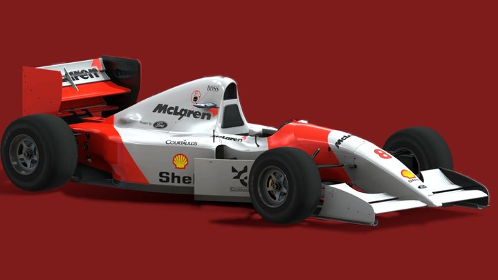 1993 Mclaren MP4/8 – Modello 3D gratuito STL