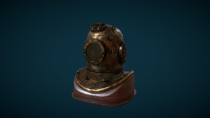 Diving Helmet 3D Model
