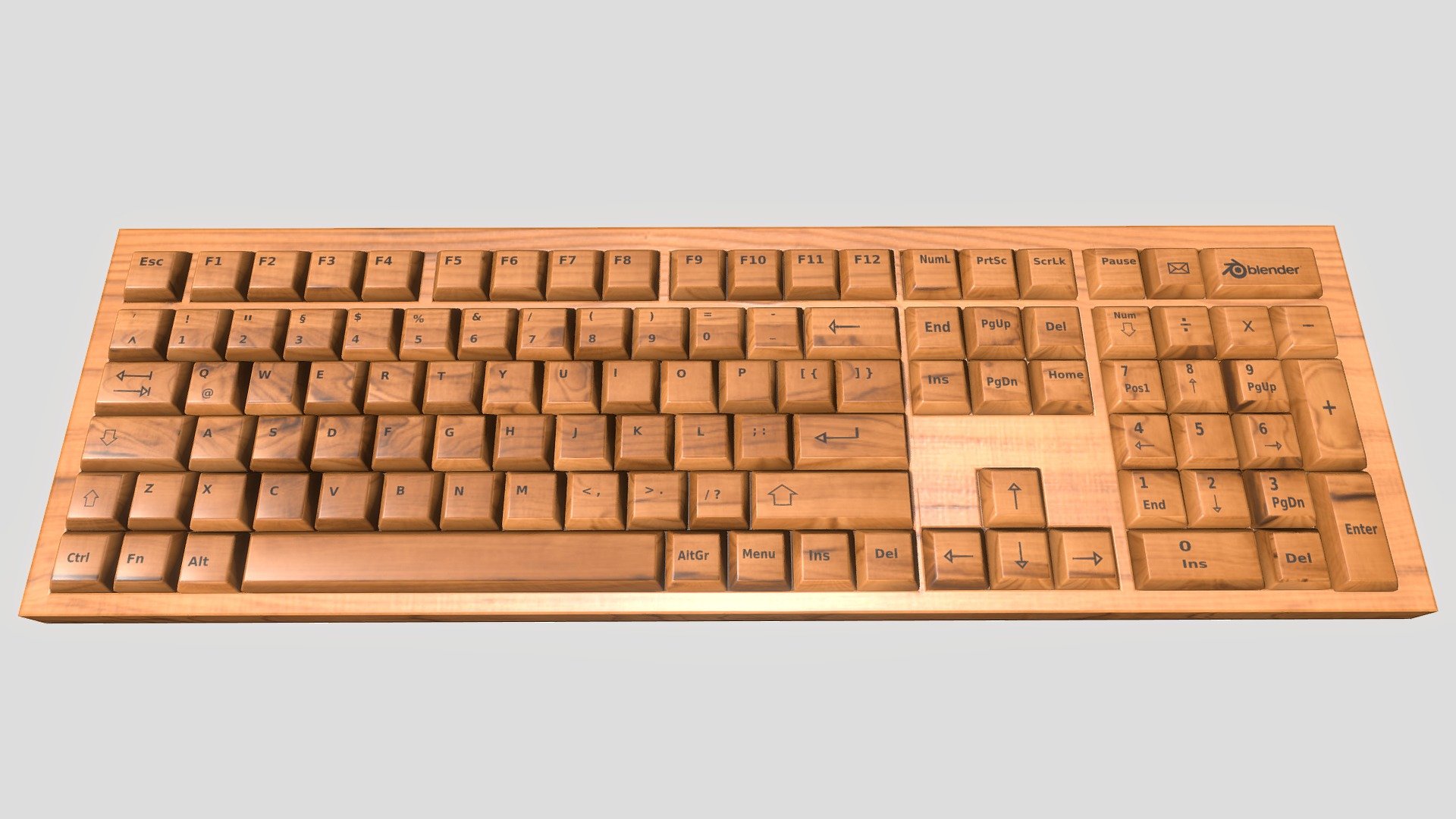 Wooden keyboard