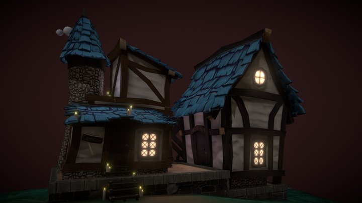 Candle Maker who tends the Mill 3D Model