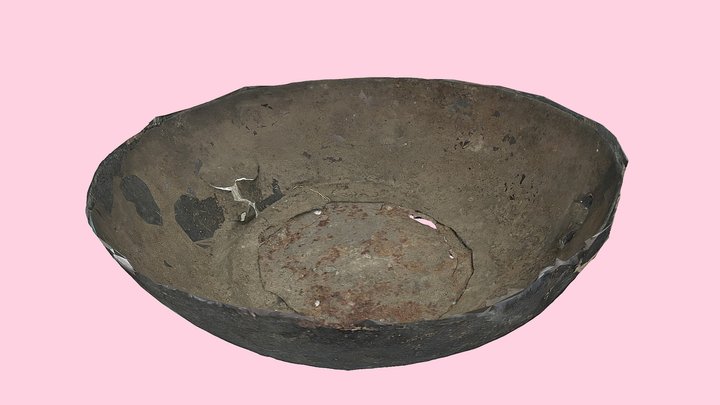 Medieval Iron pot 3D Model