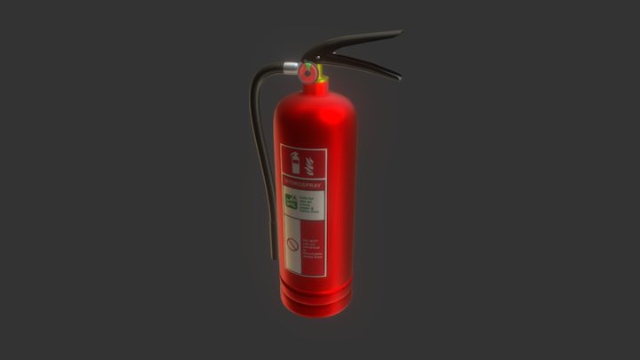 Fire Extenguisher - Hidro Spray 3D Model
