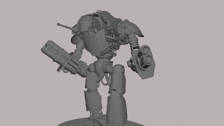 Imperial Knight and Pilot 3D Model