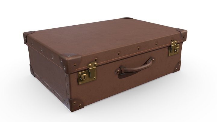 Vintage Suitcase 3D Model