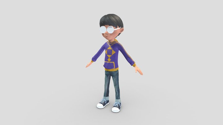 Toon Boy 3D Model