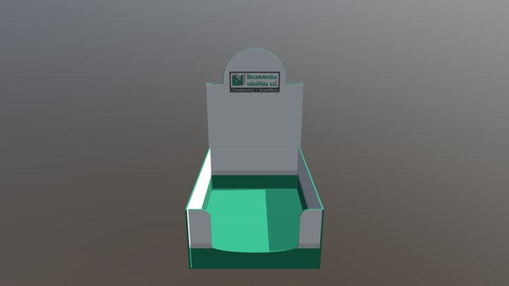 Cardbox model 3D 3D Model
