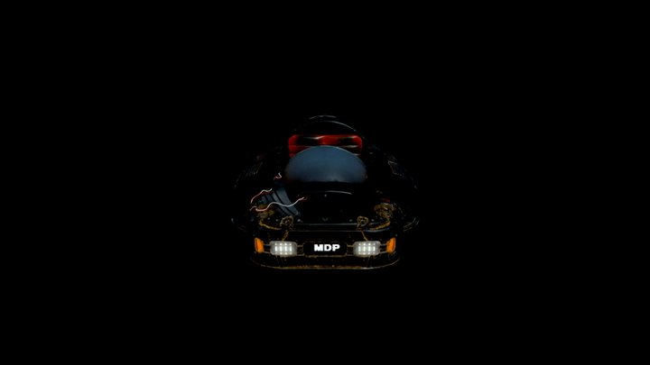 Dragon_ball_hover_car 3D Model