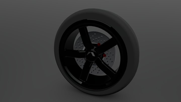 Koenigsegg Tyre 3D Model