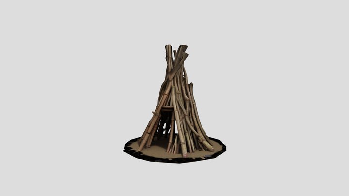 hut made of sticks – Modelo 3D gratuito STL