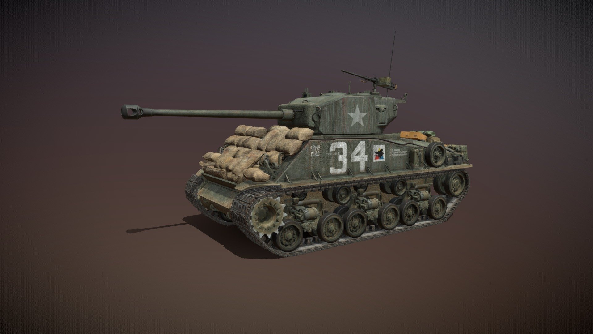 M4A3E8 HVSS Sherman - Army Mule