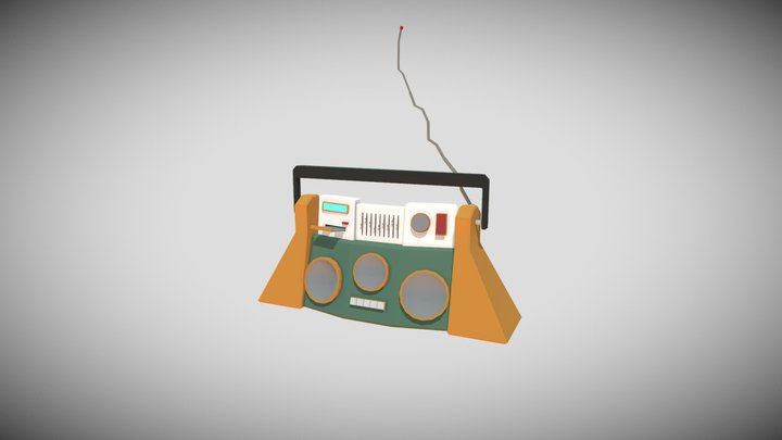 Sleeveless Boombox with Imperfections 3D Model