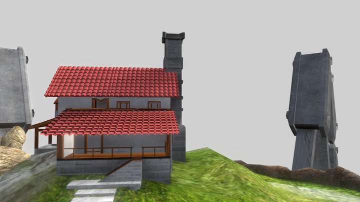 House on Military 3D Model
