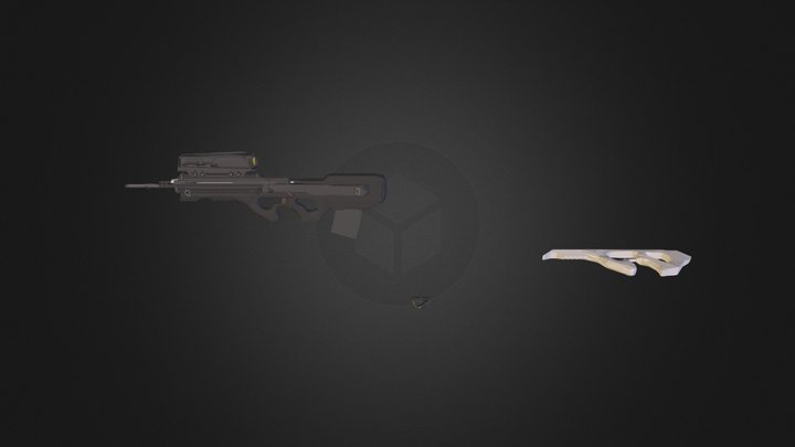 324 Axeron Gun.dae 3D Model