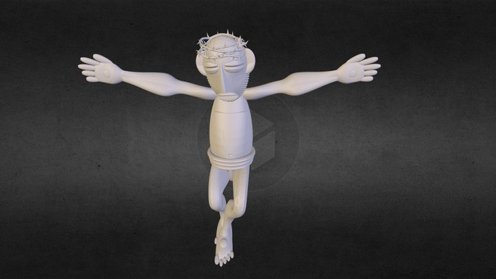 jesus cross test 1.fabbproject.stl 3D Model