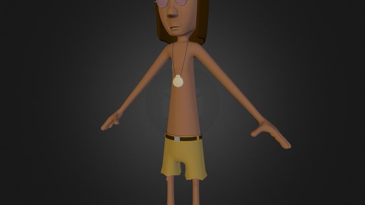 Rocking Hippy 3D Model