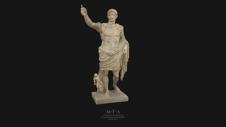 Panzerstatue des Augustus von Prima Porta 3D Model
