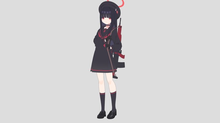 JTF Mob-chan 3D Model