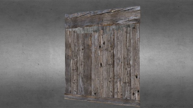 Mur en bois 3D Model