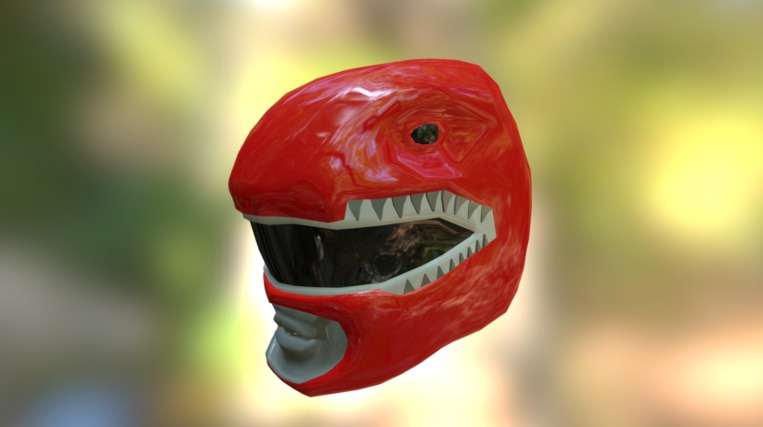 Red Ranger Helmet - 3D model by Jayson Dean (@j3dqd) [c001f95] - Sketchfab