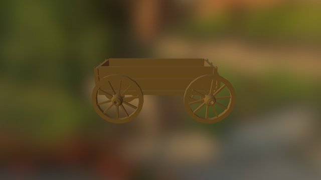 Western Wagon (Don't Grade) 3D Model