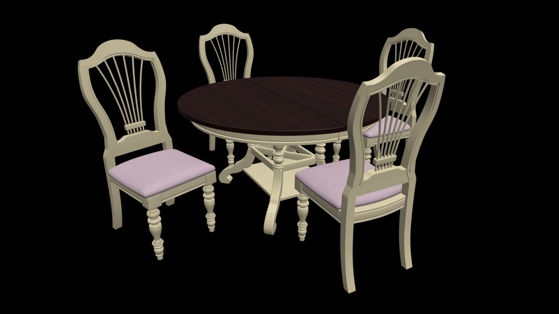 Dining Set - Download Free 3D Model By Dmoonsw [c004da4] - Sketchfab