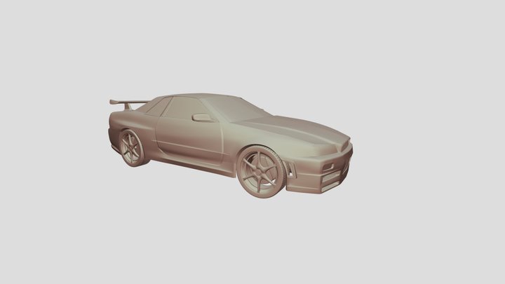 Nissan Skyline R34 3D model 3D Model