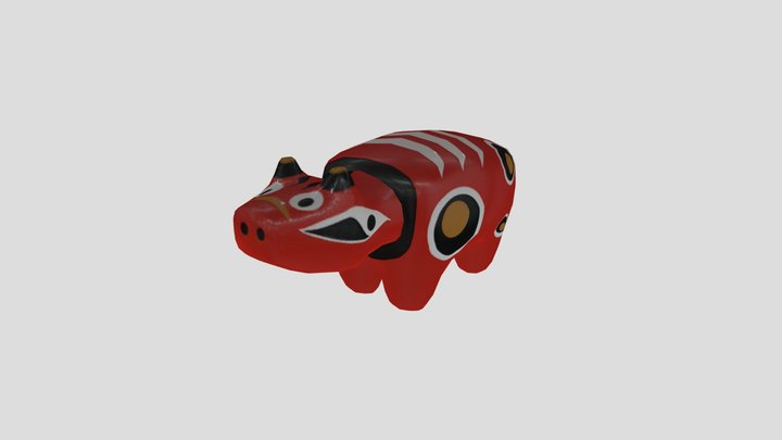 Akabeko 3D Model