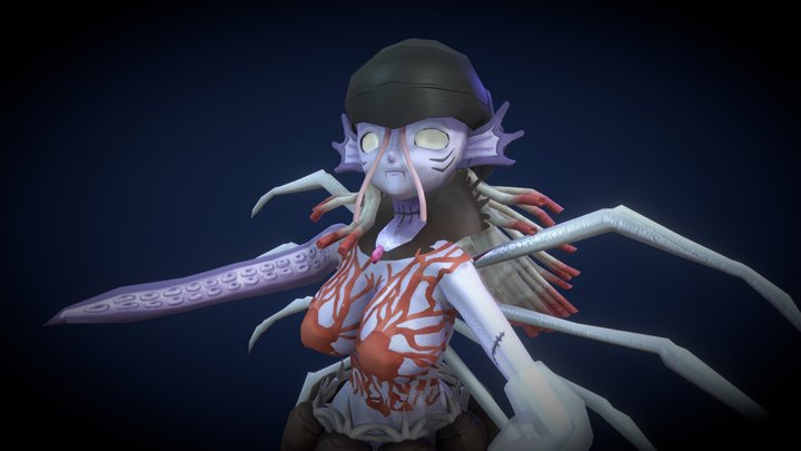 深海のキャラクター 「女王」 (Deepsea Character 「Queen」) 3D Model