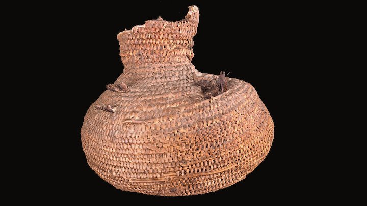 Navajo or Paiute Water Basket 3D Model