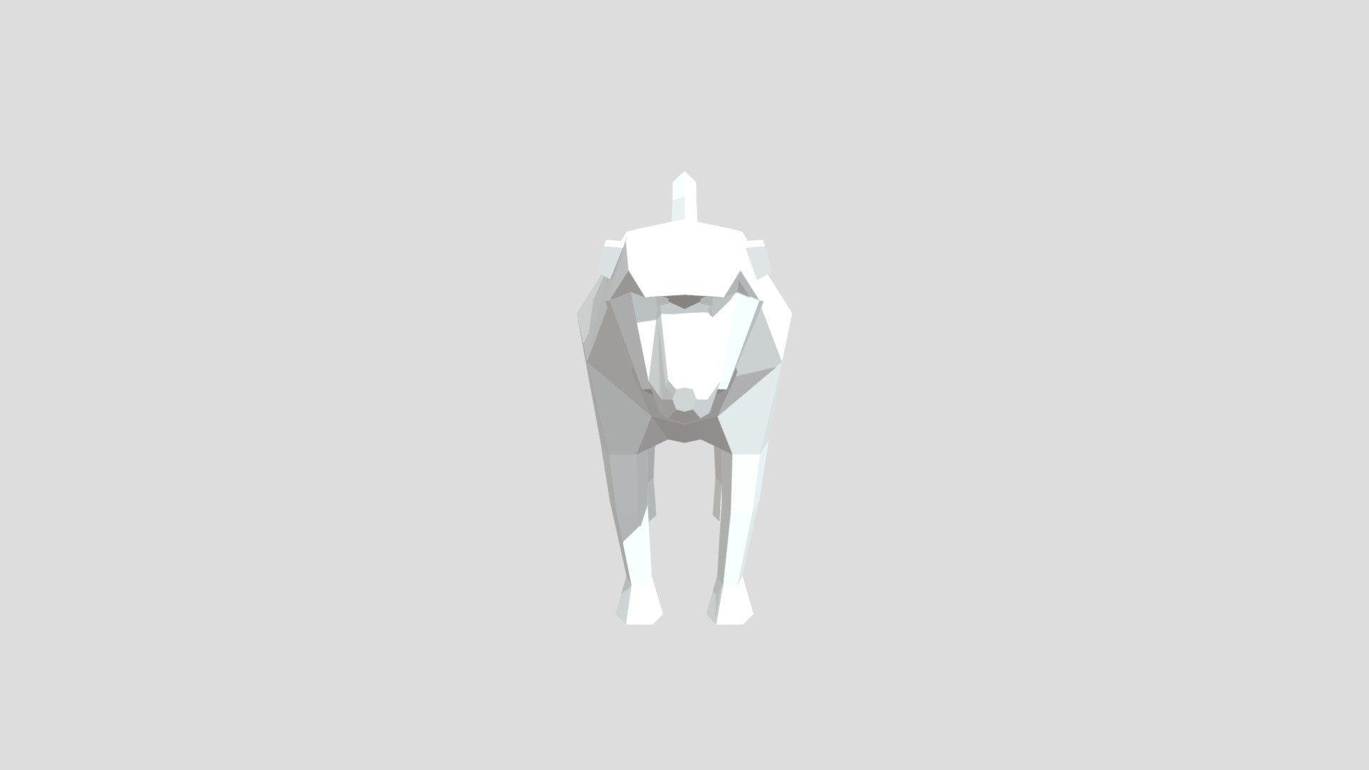 Baboon from Poly by Google