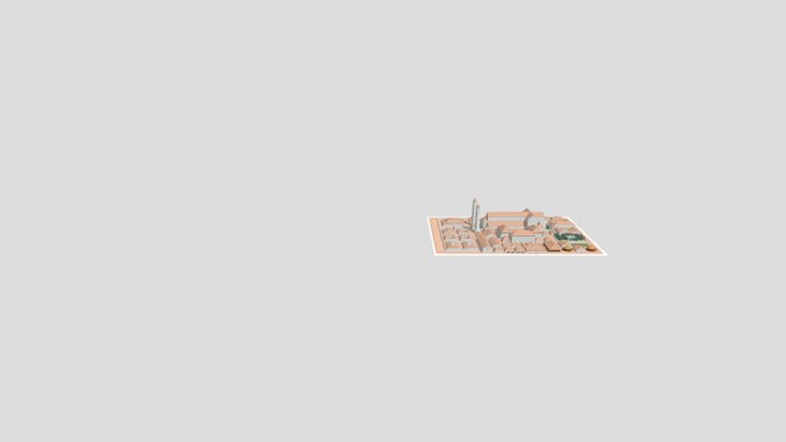 St+ Gallener+ Klosterplan 3D Model