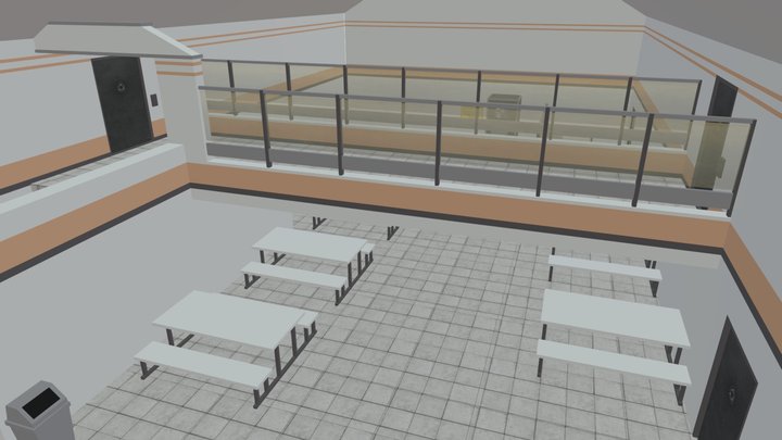 SCP Cafeteria 3D Model