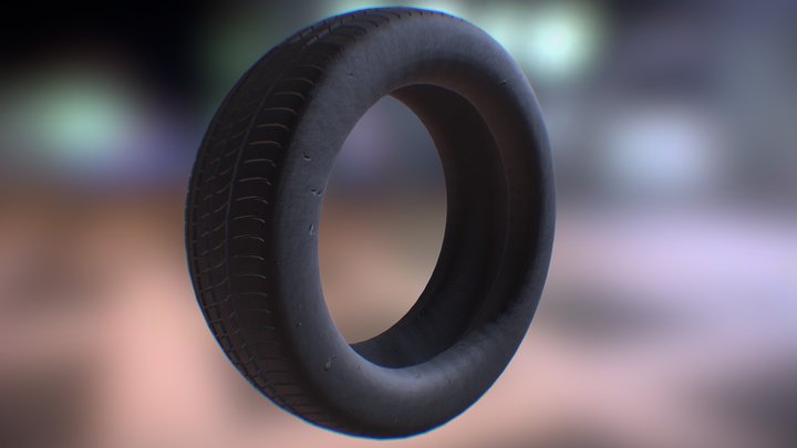 Car Tire 3D Model