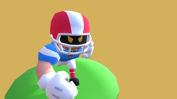 Football Player Animation Reel - Ludum Dare 41 3D Model