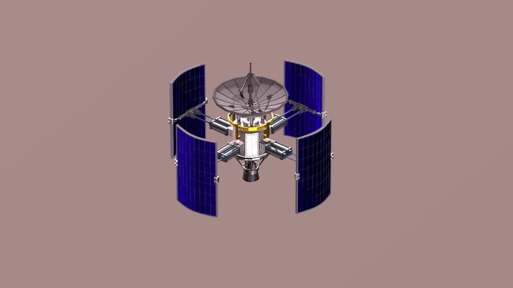 Solar Satellite 3D Model
