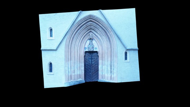 Entrance of Leech Church 3D Model