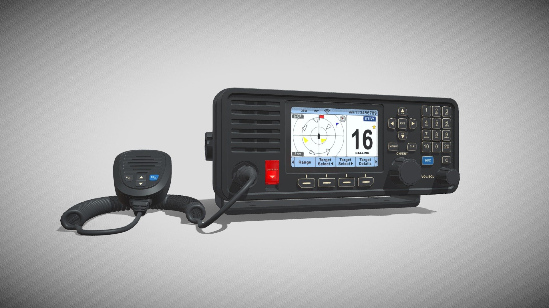 Fixed Mount VHF Radio Buy Royalty Free 3D model by f_lugaria [c00bbfa