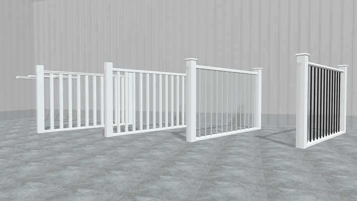Designer Staircases - Standard Builders Range. 3D Model